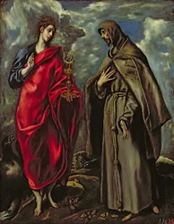 St. Johannes der Evangelist und St. Franziskus, ca. 1600